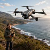 Drone Z908 PRO vista detallada de sus hélices y cámara integrada
