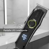 Máquina de afeitar con pantalla LED e indicador de batería