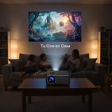 Experiencia de cine en casa con proyector Premium 4K