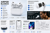AirPods Bluetooth 5.0 Inalámbricos | Auriculares True Wireless con Estuche de Carga y 30 Horas de Batería