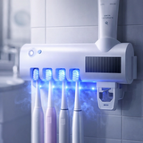Tecnología UV del esterilizador eliminando bacterias de cepillos