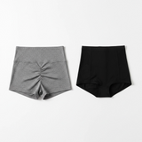 Combo Silhouette shorts de yoga gris y faja corset reductora